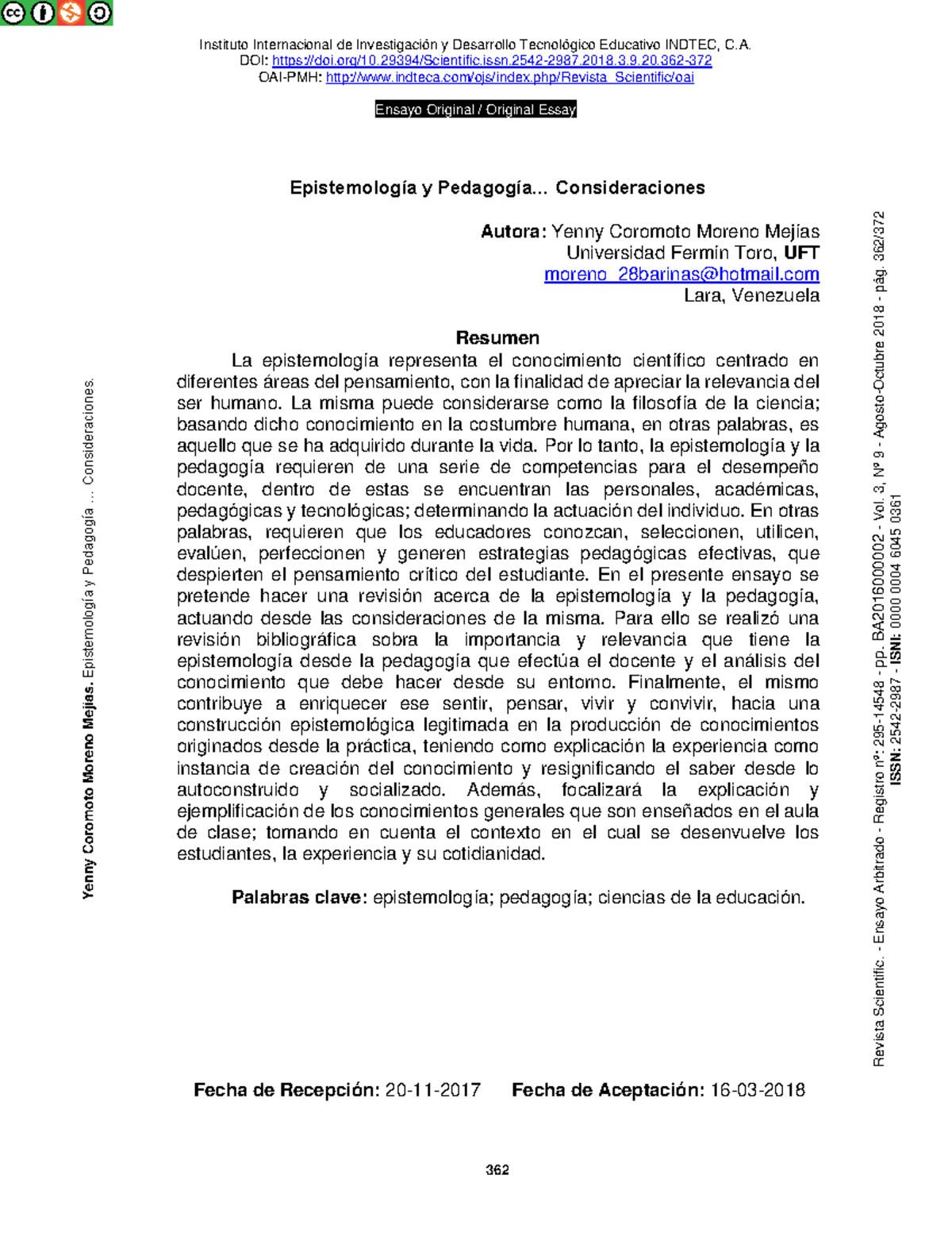 Lectura Epistemología y pedagogía - Instituto Internacional de ...