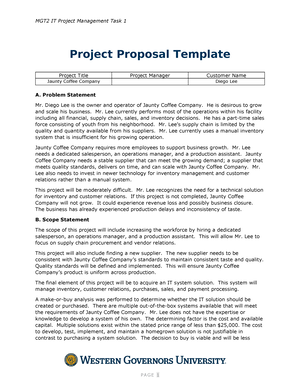 MGT2 Task 3 Monitoring and Controlling Template - Monitoring and ...