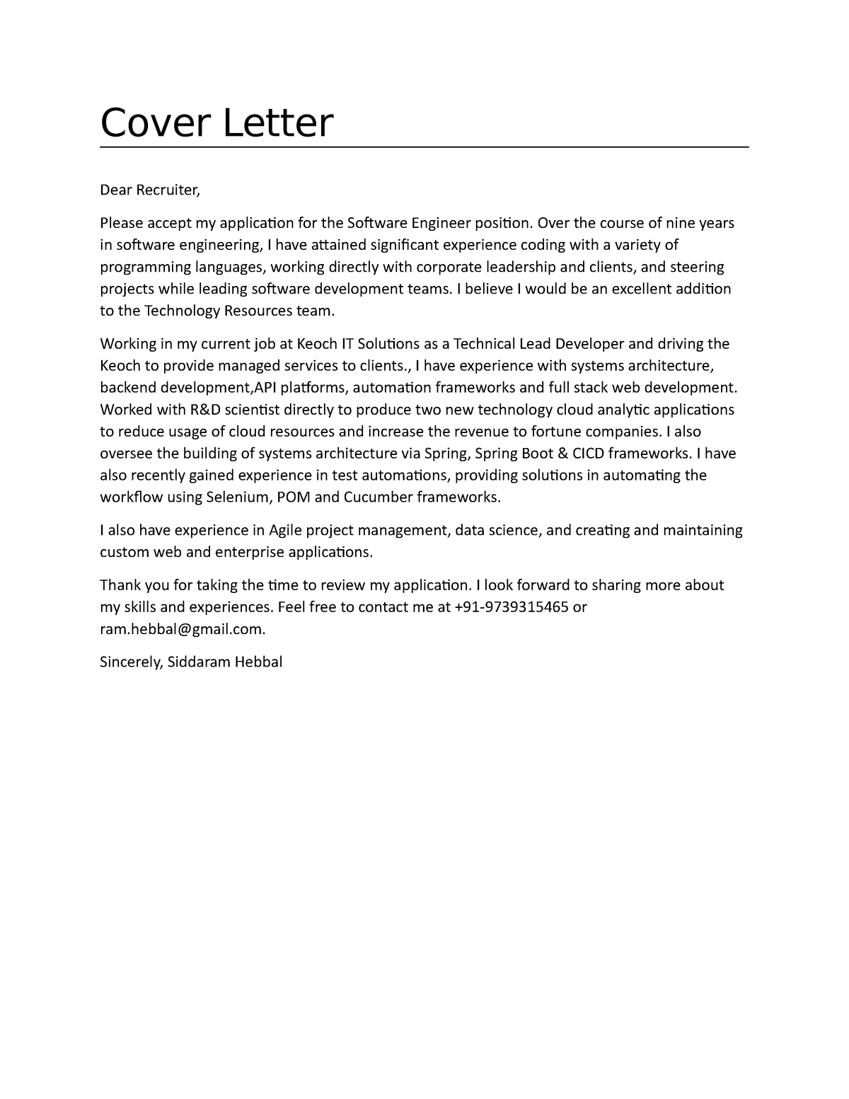 Cover Letter BSC HONORS NAUTIYAL SCIENCE Cover Letter Dear   Thumb 1200 1553 