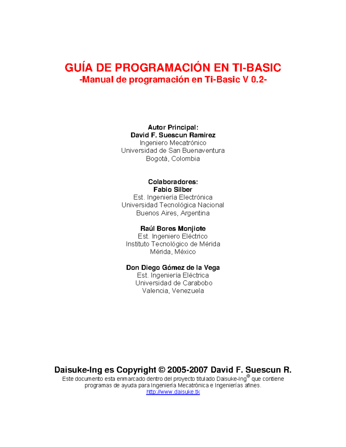 GUÍA DE Programación EN TI- Basic -Manual de programación en Ti-Basic V ...