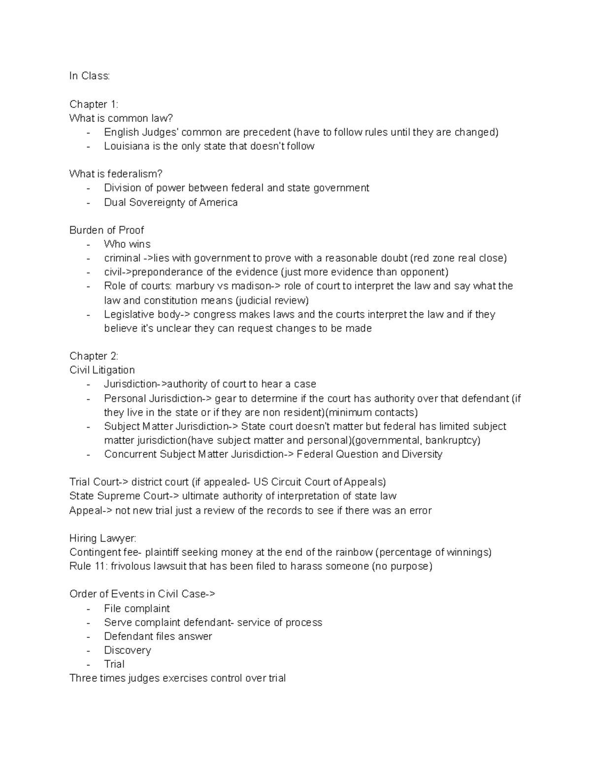 Blaw Exam 1 Review - it is the practice test guides - In Class: Chapter ...