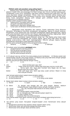 Soal Tes Akhir Semester Mapel Bahasa Jawa Kelas IX SMP - SMP KRISTEN ...