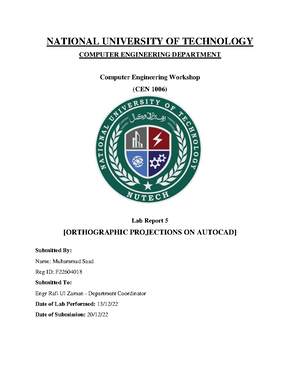 Lab 8 - Computer Engineering Workshop lab Assignments - NATIONAL ...