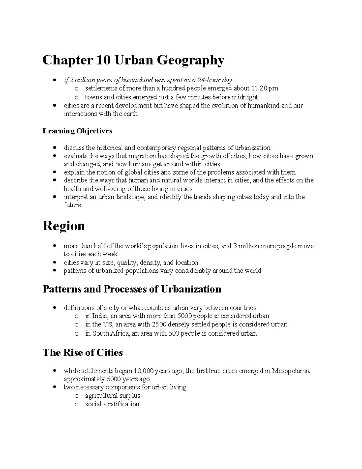 GCD Chapter 10 Urban Geography Chapter 10 Urban Geography if 2