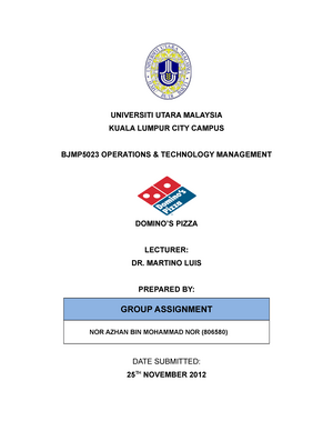 group assignment ctu152