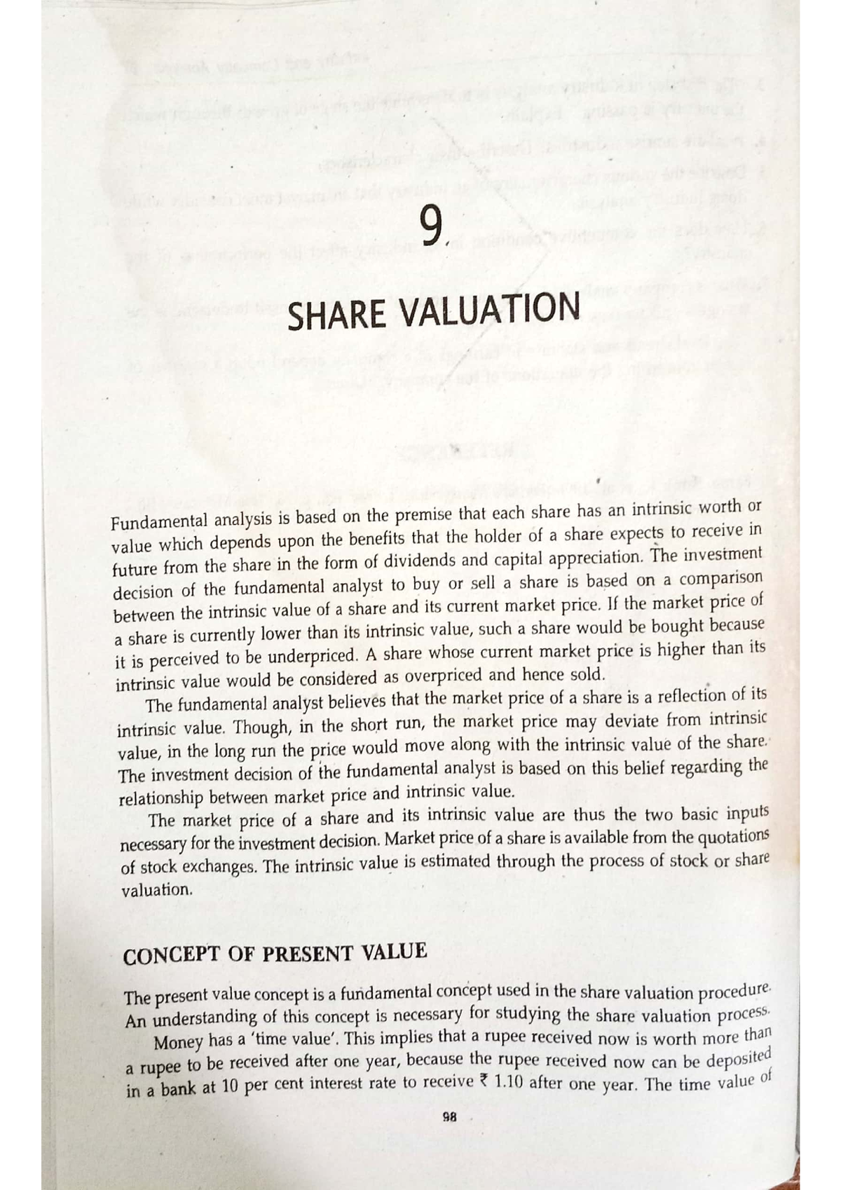 Stock Valuation - Investment Analysis And Portfolio Management - Studocu