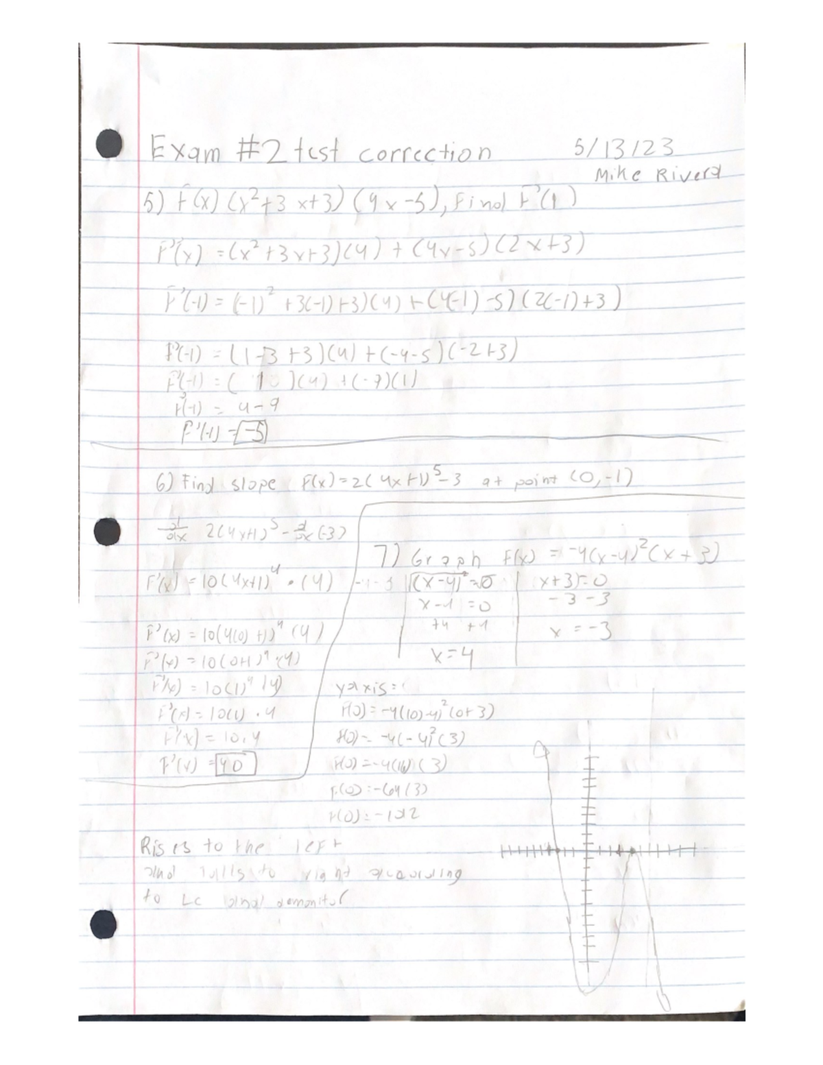 test corrections math 2003 Studocu