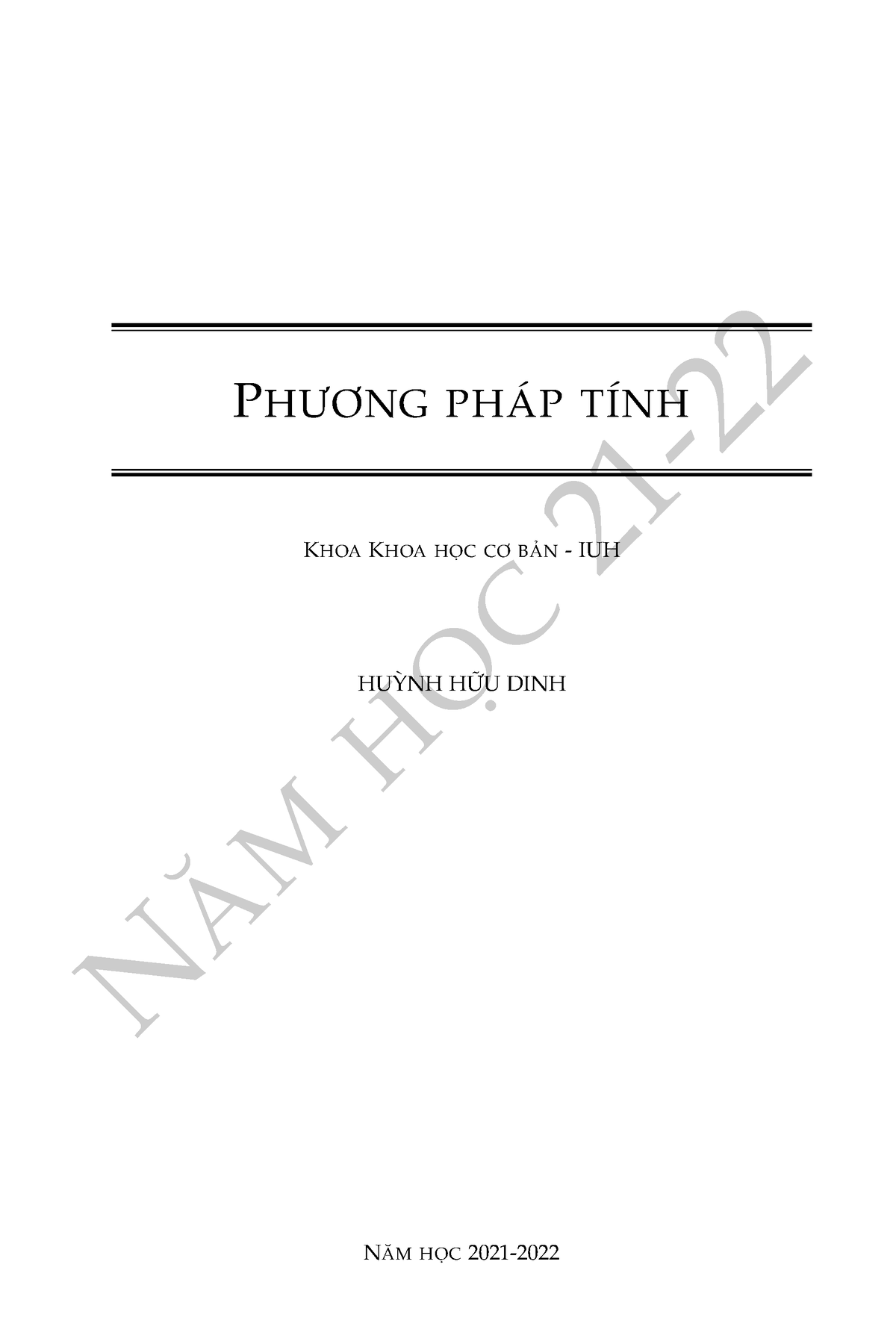 PPT Book - PPT - N M HÞC 21- PH ̄¡NG PHÁP TÍNH KHOAKHOA HÞC C¡ B¾N- IUH ...