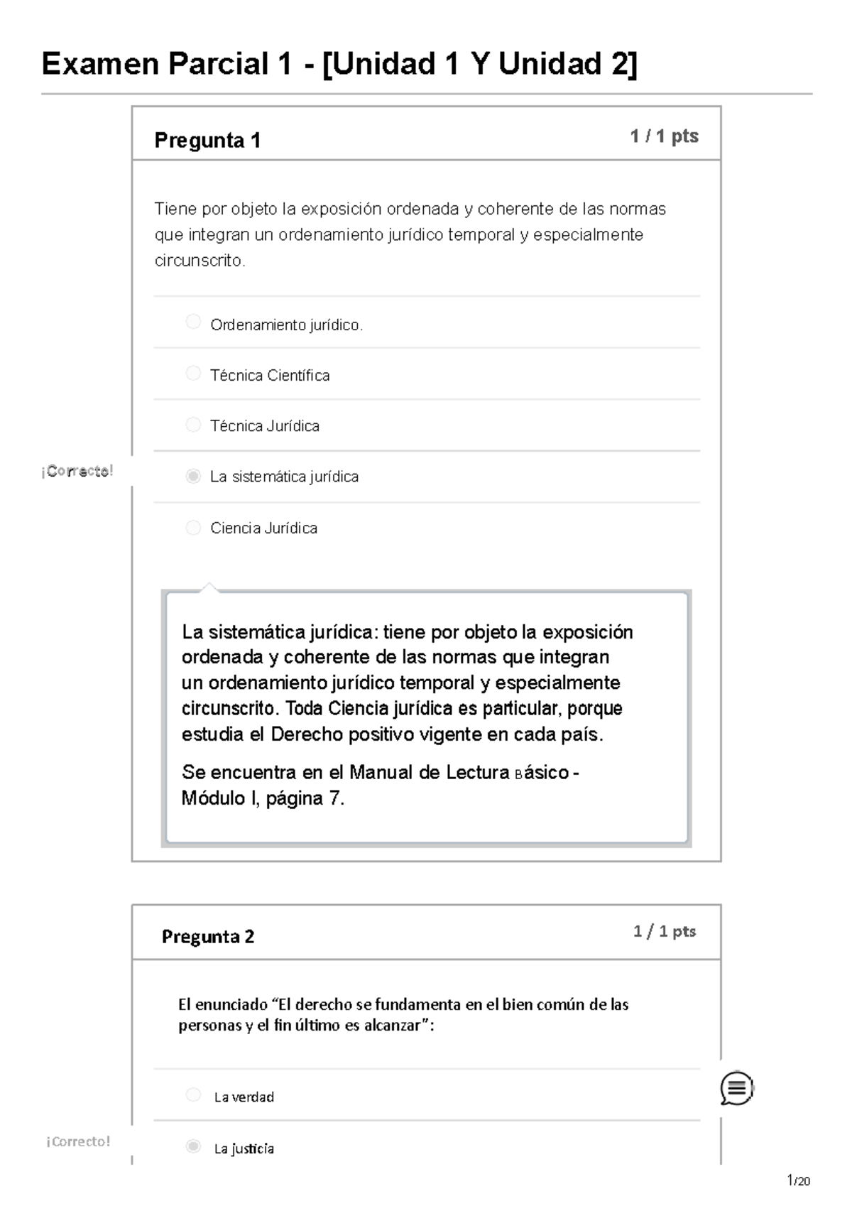 Examen Parcial 1 - Unidad 1 Y Unidad 2 Introducción Al Derecho I ...