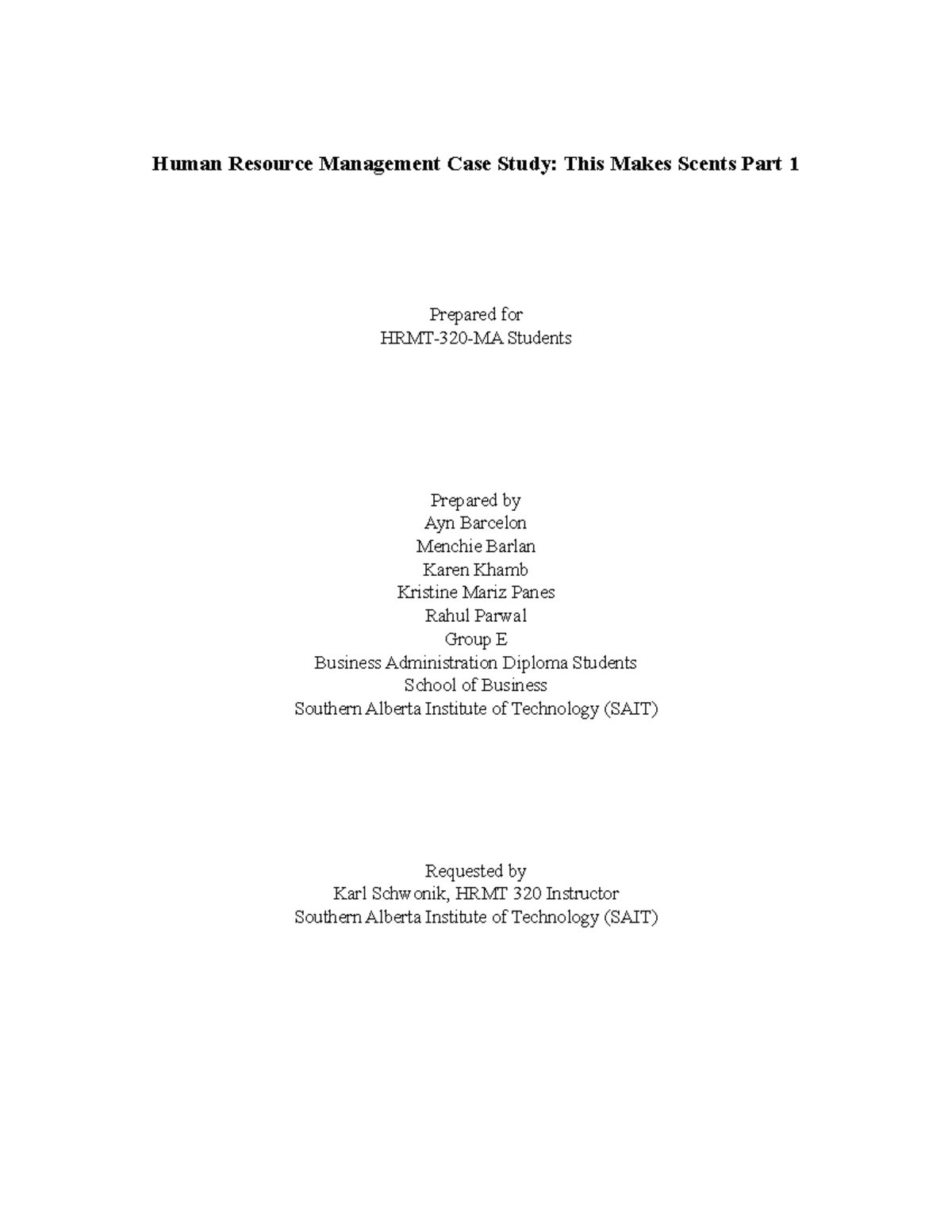 case study on resource management