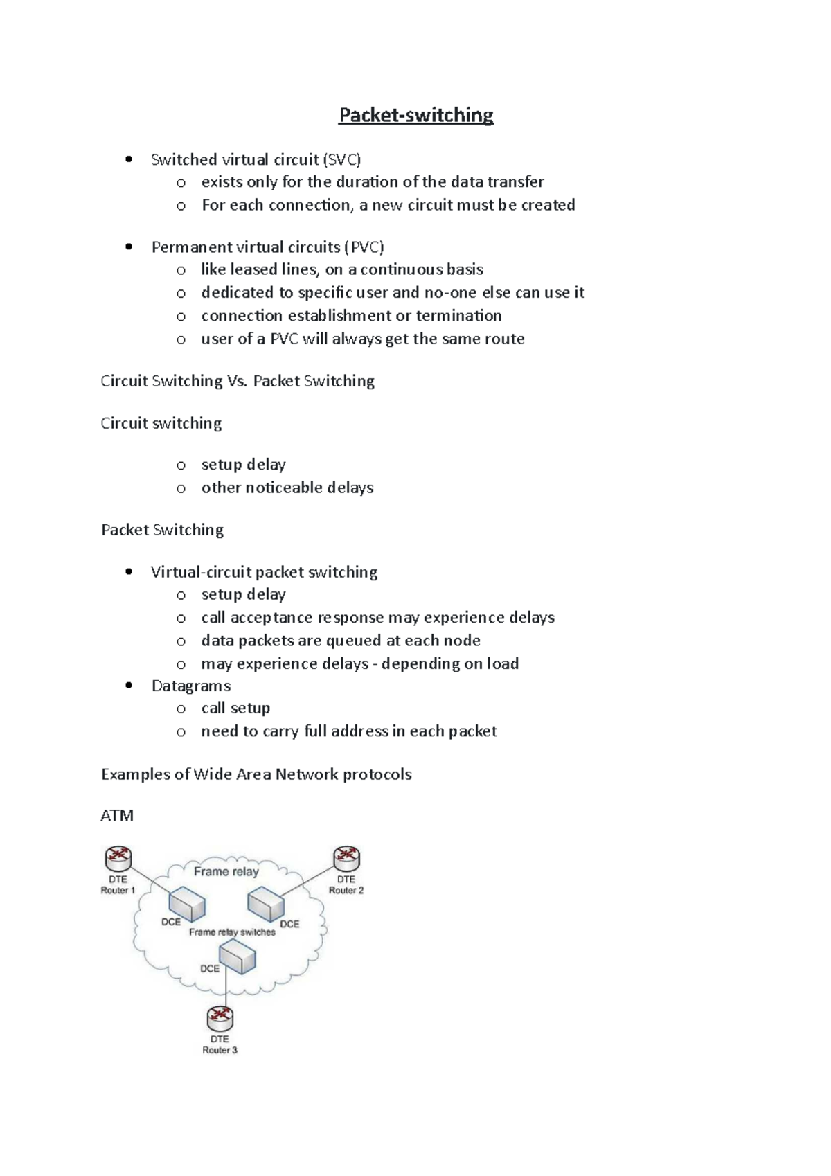 Packet-switching - Packet-switching - Packet-switching Switched virtual ...