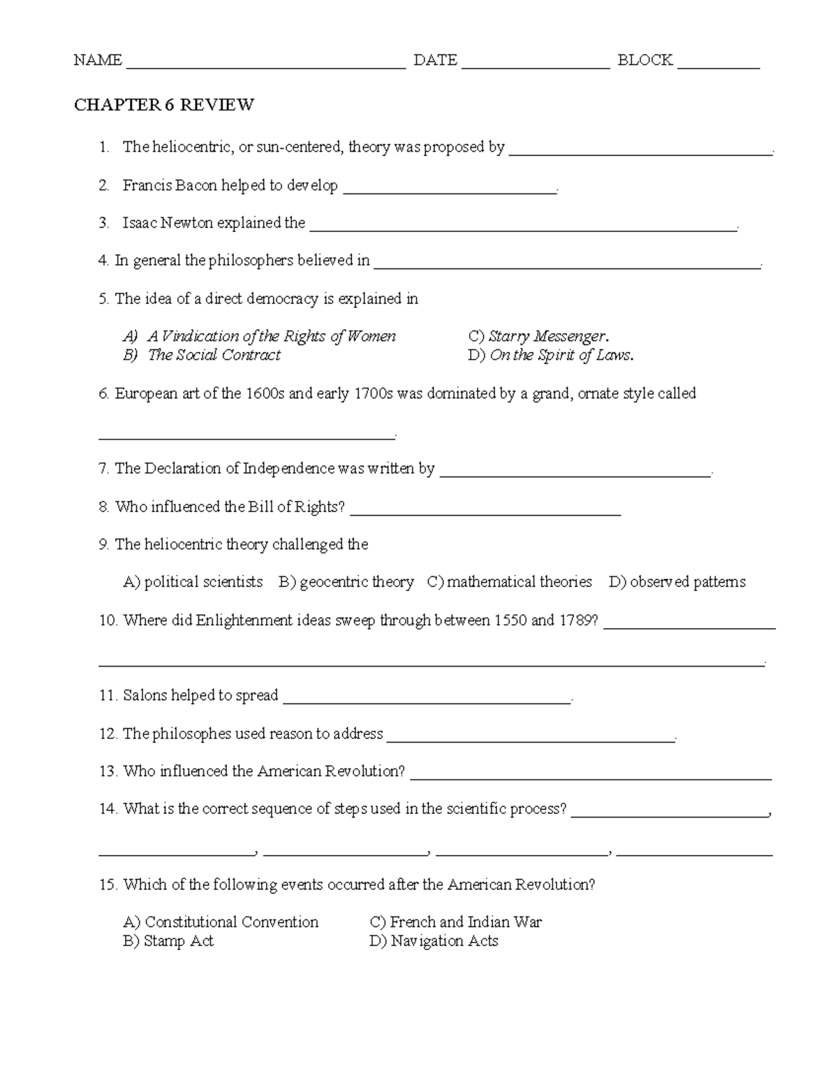 Chapter+6+ Review - use - NAME __________________________________ DATE