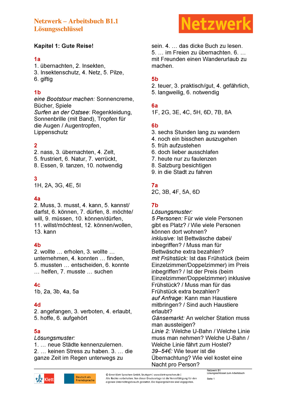 NEZ B1 Losungen B1 Practice Guide - Lösungsschlüssel Netzwerk B1 ...