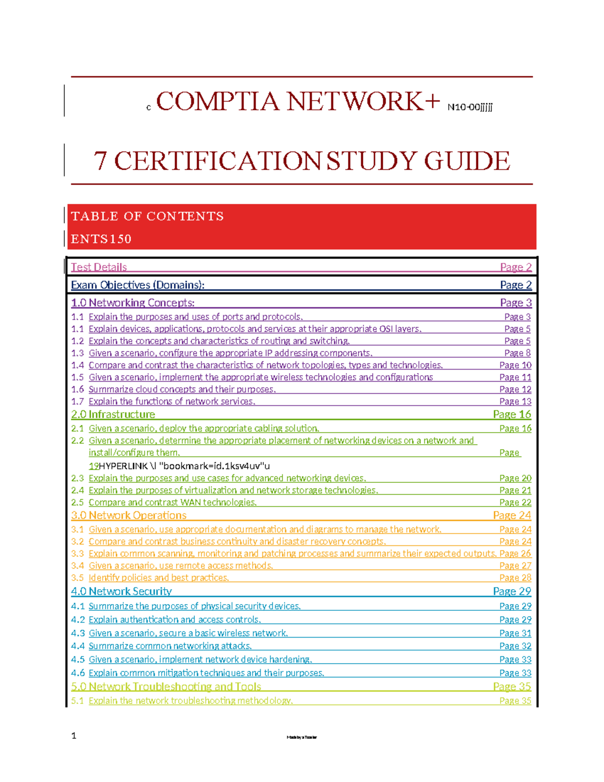 Comp TIA Network+ N10007 c COMPTIA NETWORK+ N1000jjjjj 7