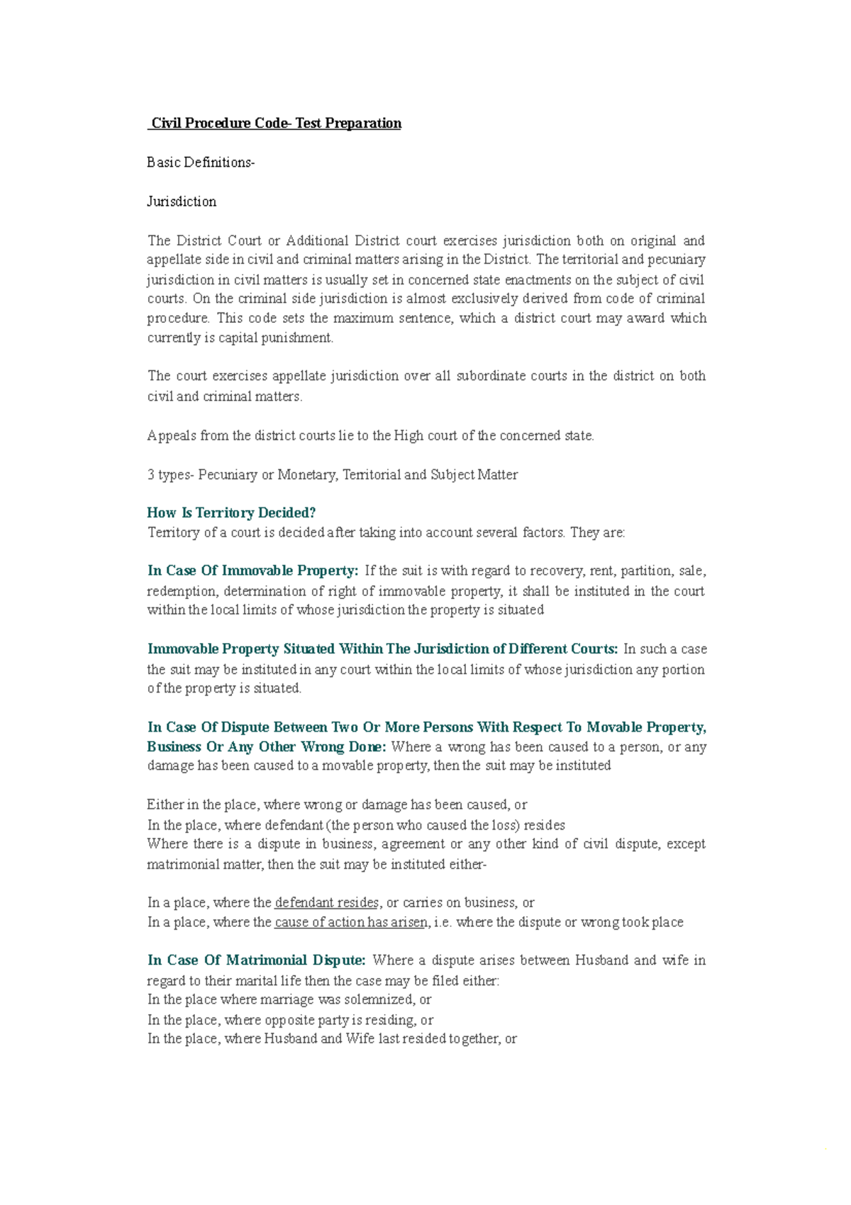 Complete-notes-cpc compress - Civil Procedure Code- Test Preparation ...