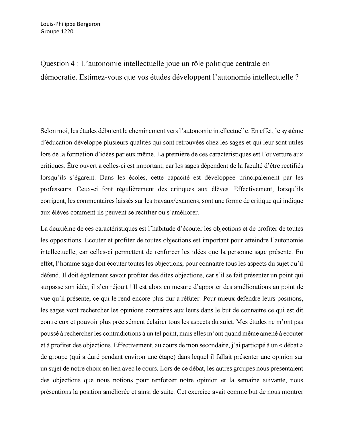 dissertation francais cegep
