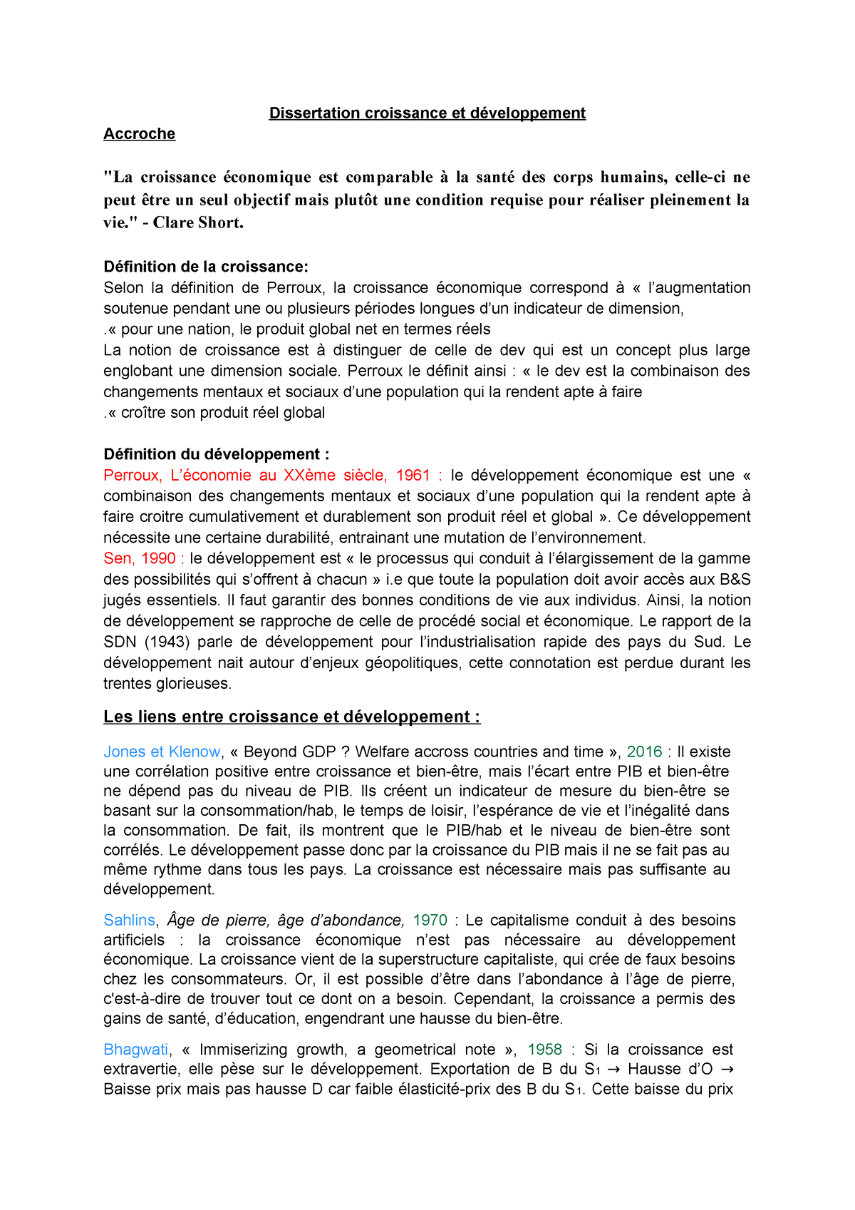 phrase d'accroche dissertation croissance economique