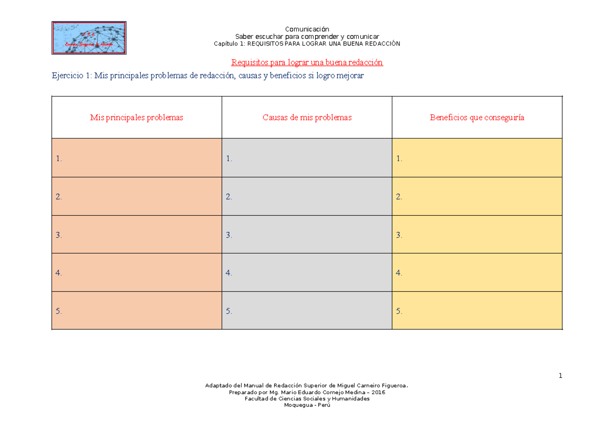 1. Requisitos PARA Lograr UNA Buena Redacción - Comunicación Saber ...