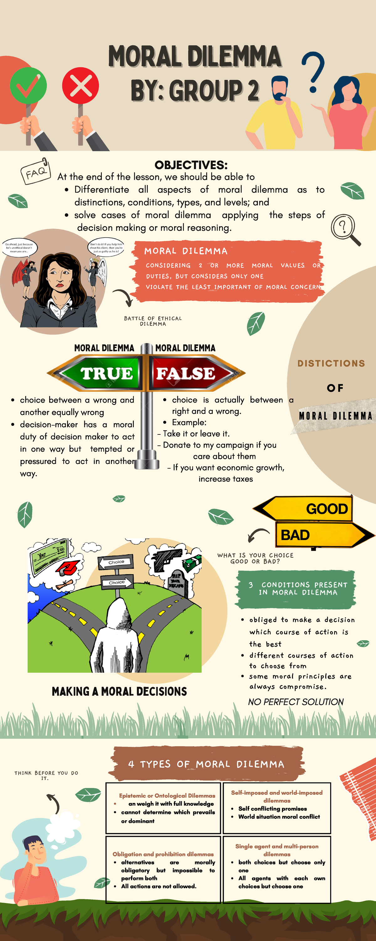 MORAL DILEMMA ETHICS INFOGRAPHIC - an weigh it with full knowledge ...