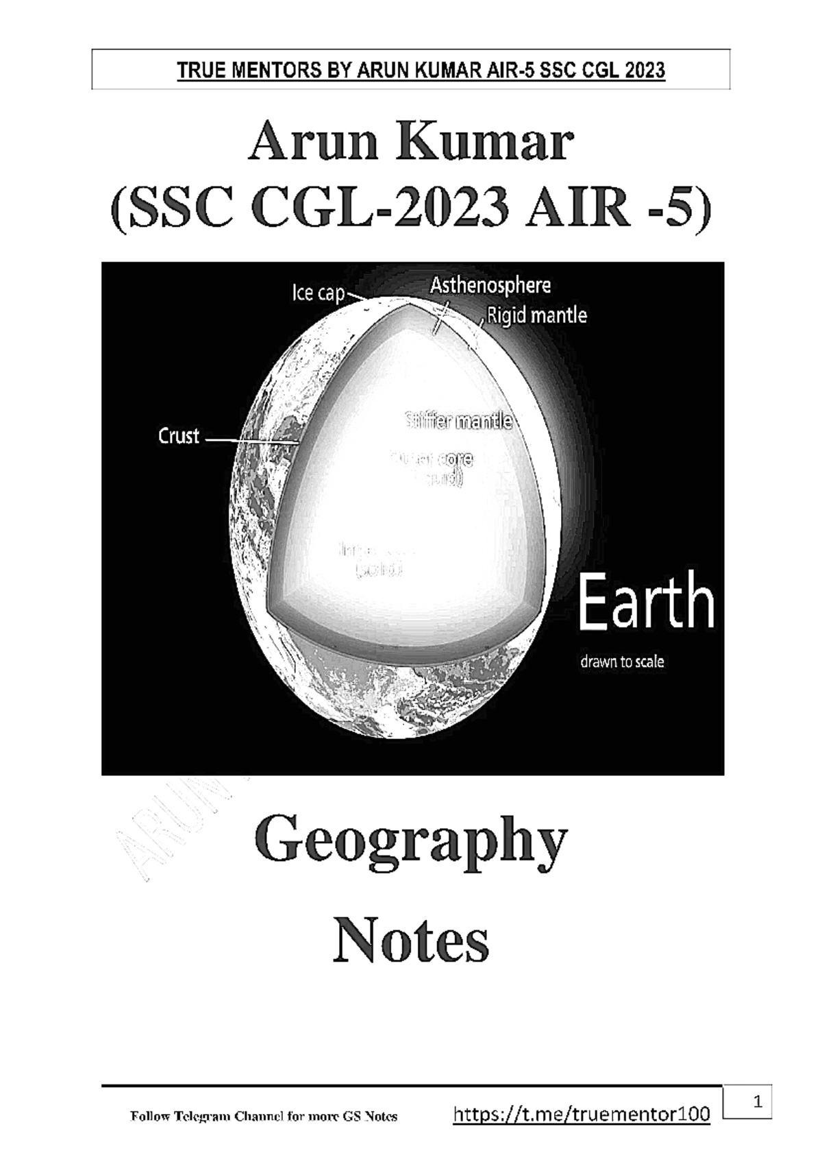 Complete Internal Structure of Earth Notes - Ethics and General ...