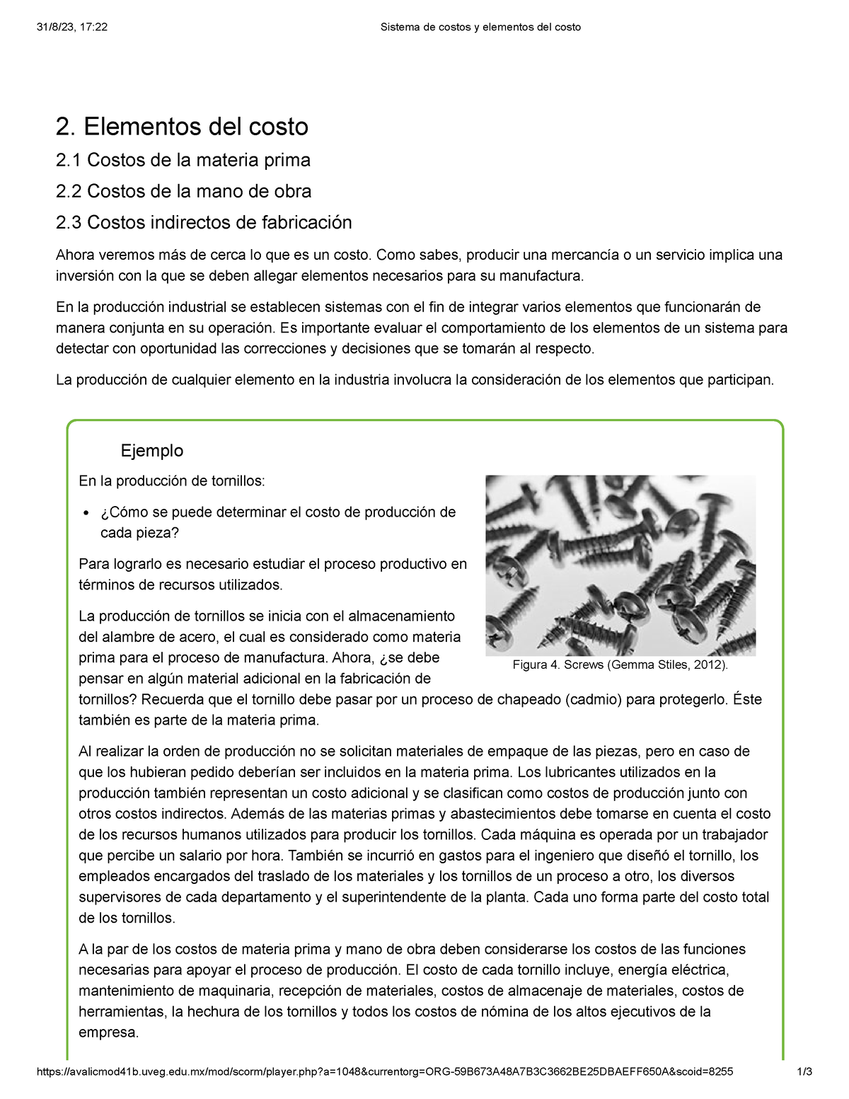 2. Elementos Del Costo - 31/8/23, 17:22 Sistema De Costos Y Elementos ...