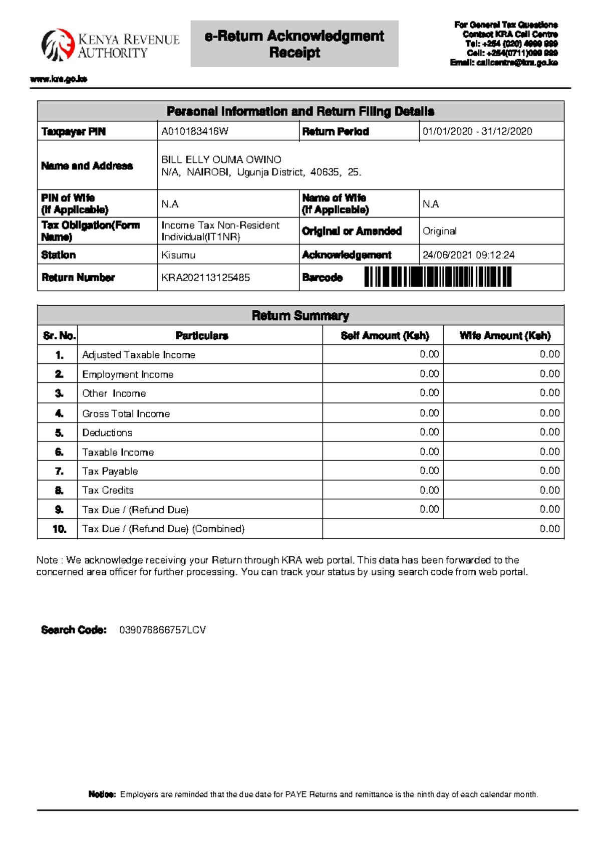 ReceiptYour description is too short, please give your document a clear  description. - For General - StuDocu
