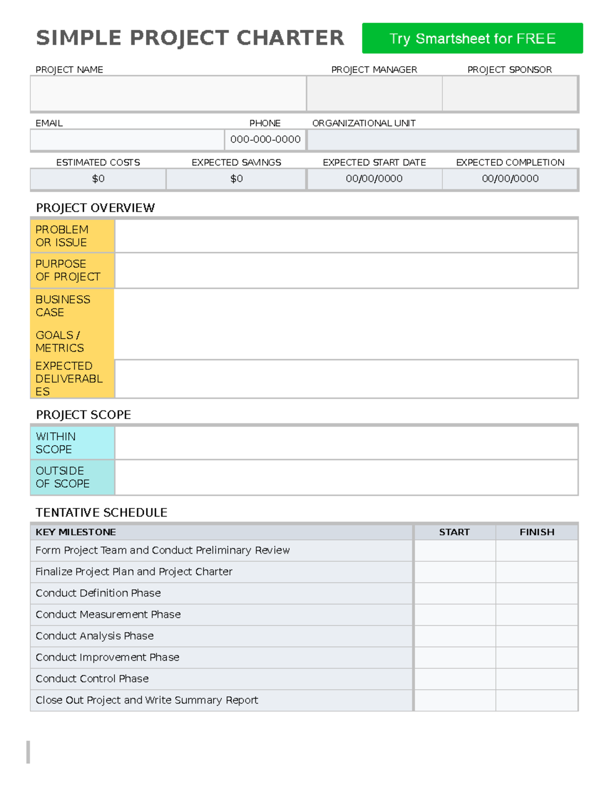 IC Simple Project Charter Template for Microsoft Word 11774 SIMPLE IC Simple Project Charter Template for Microsoft Word 11774 SIMPLE