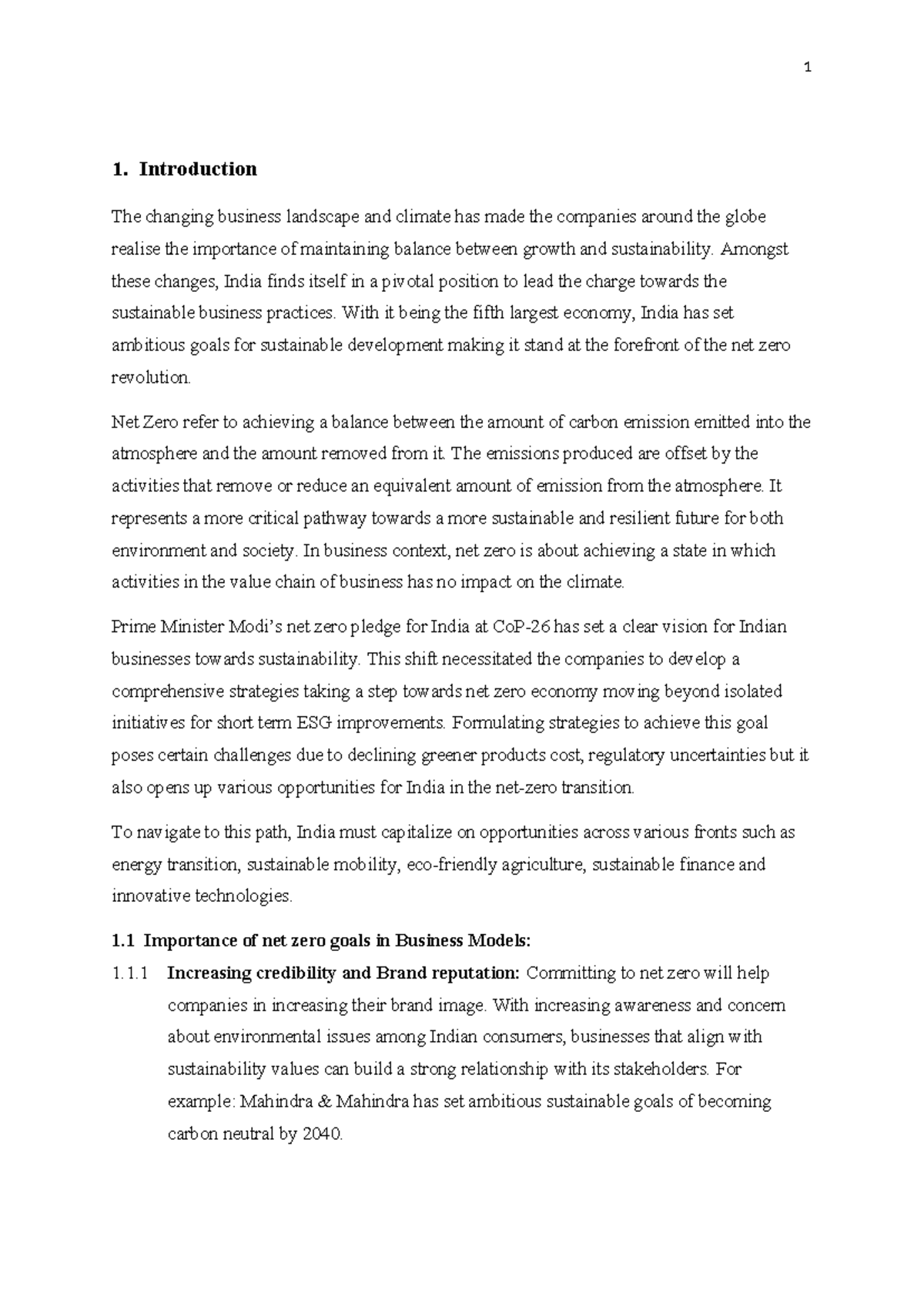 Bmd - This is a business model development assignment - 1 1 ...
