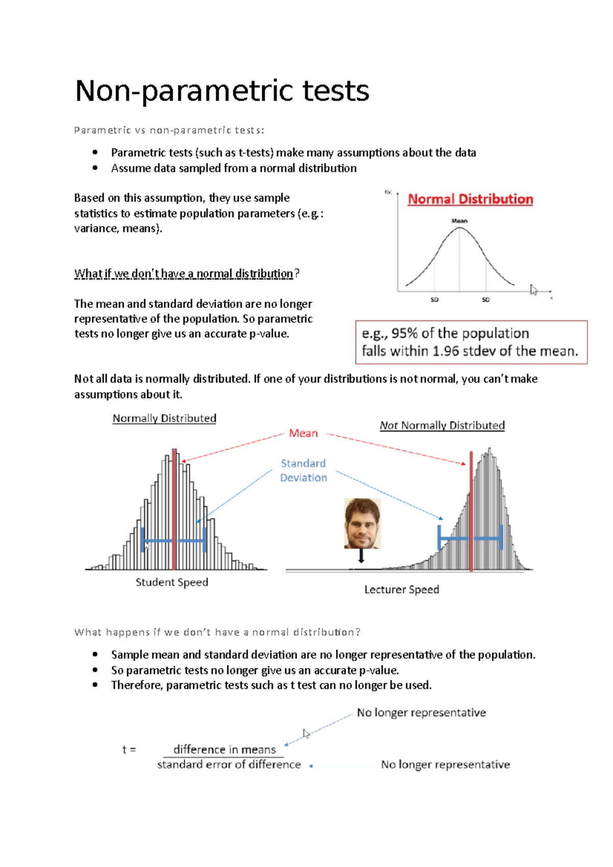 What Does Non Parametric Mean In Statistics