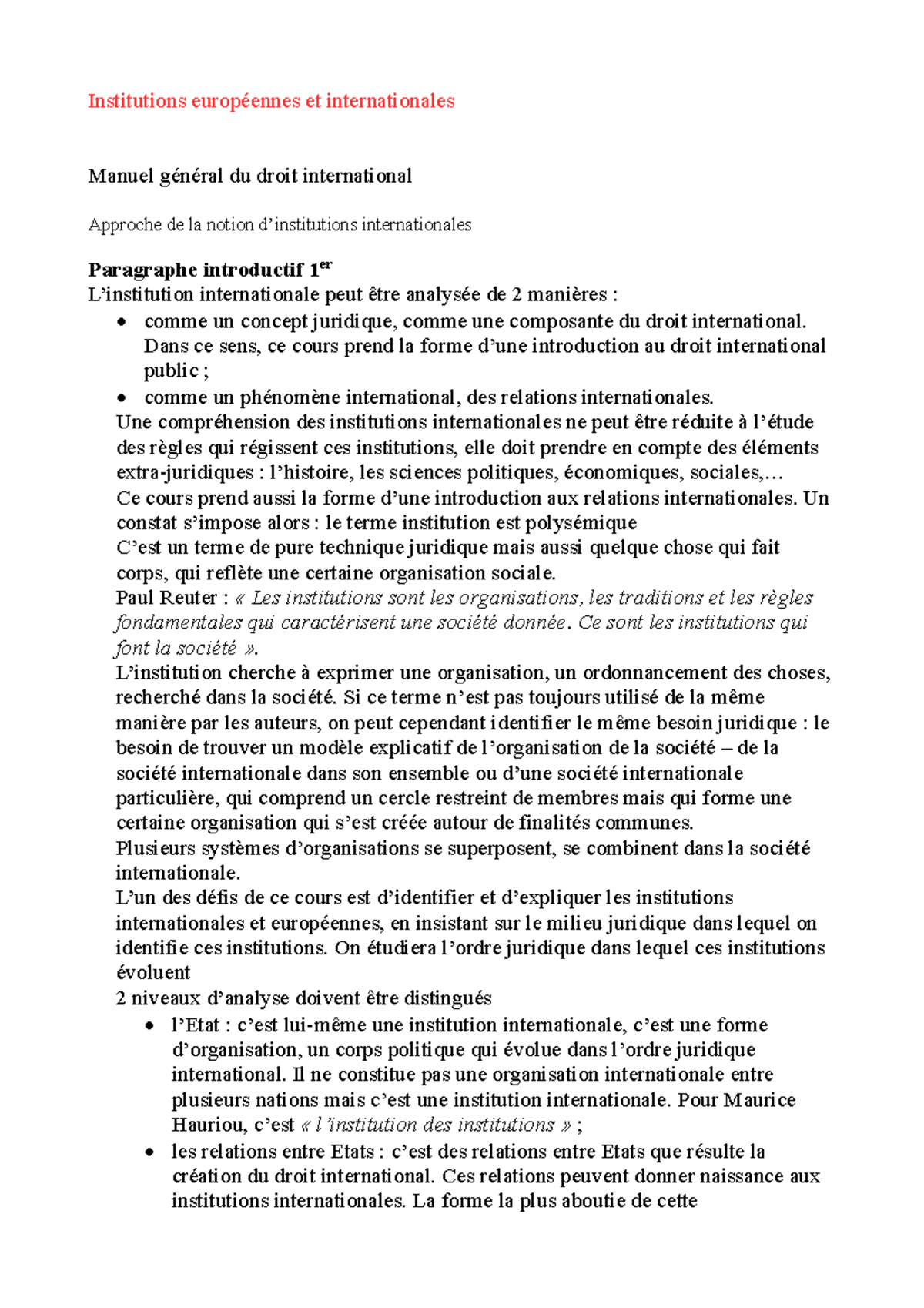 7.1. Quel équilibre Des Pouvoirs Au Sein Des Institutions Européennes
