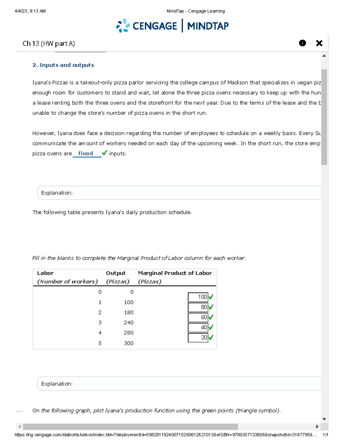 Mind Tap - Cengage Learning 13A 2 - 4/4/23, 9:13 AM MindTap - Cengage ...