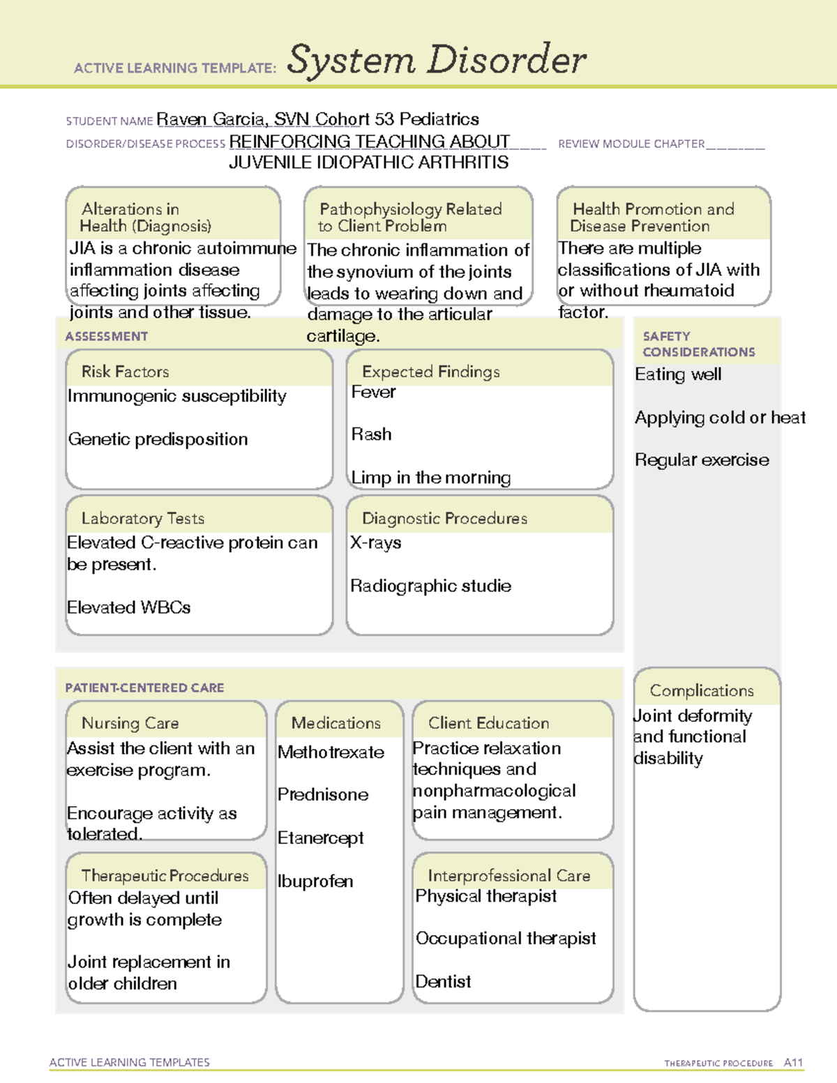 Focus Review 22 - notes - ACTIVE LEARNING TEMPLATES THERAPEUTIC ...