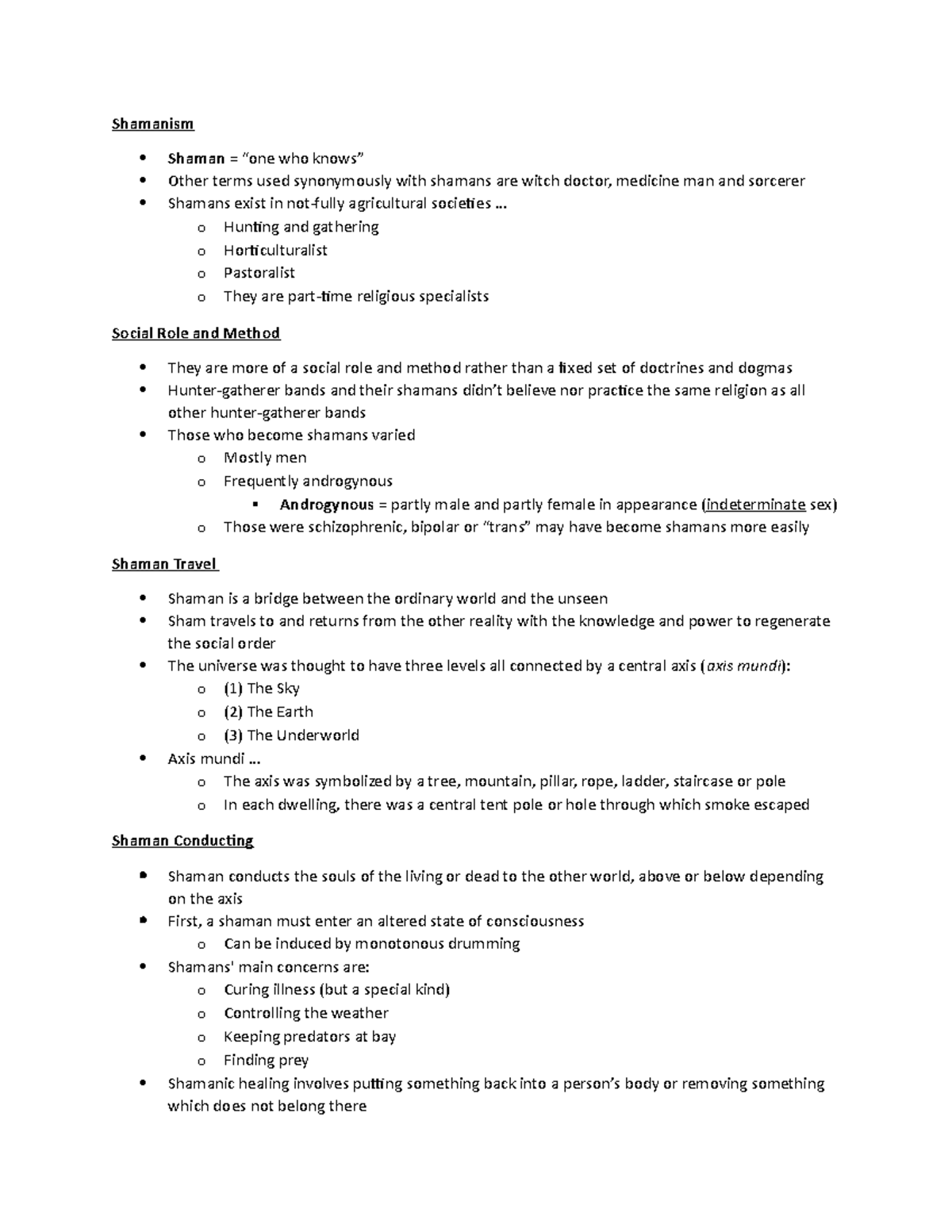 Shamanism - Shamanism Shaman = “one who knows” Other terms used ...