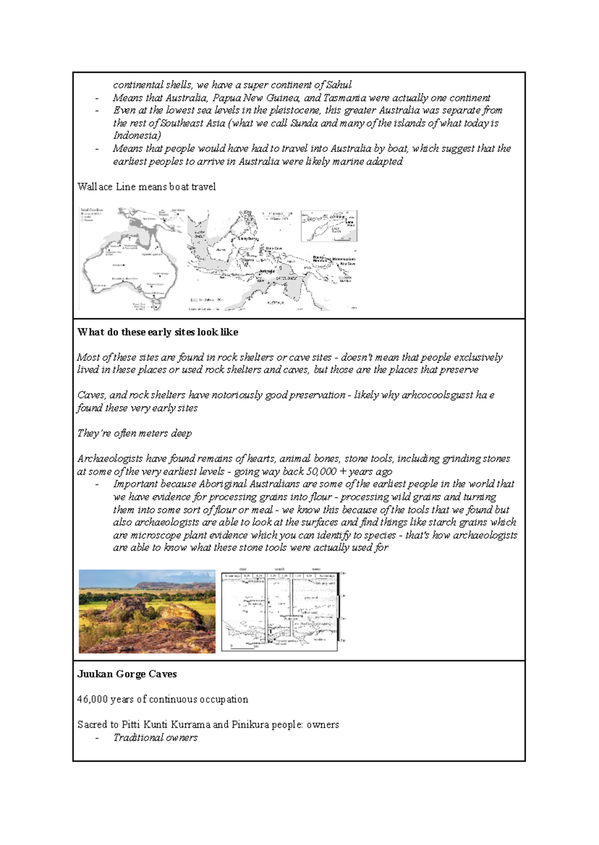 Anthropology Notes (12) - continental shells, we have a super continent ...