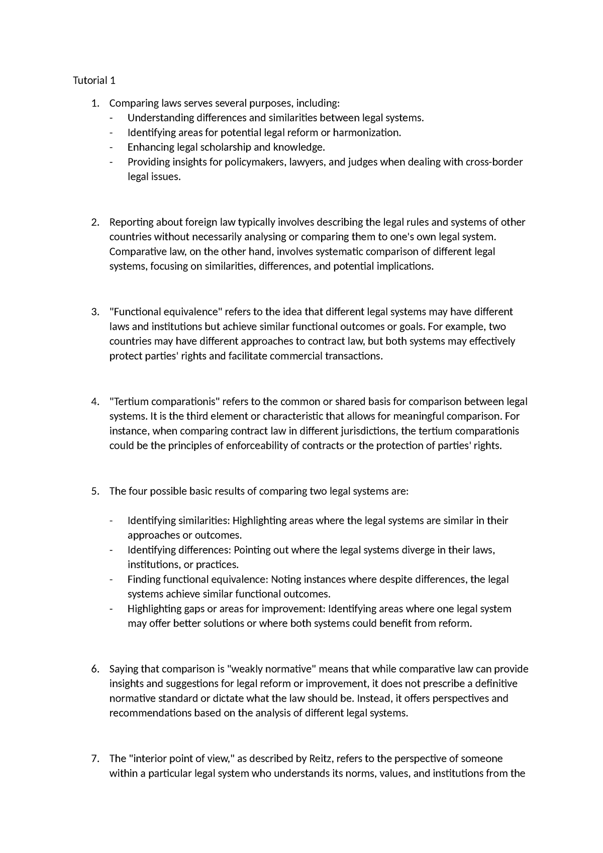 Tutorial 1 - Summary Succession and Trusts - Tutorial 1 1. Comparing ...