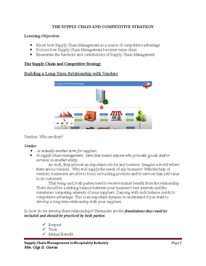 Supply Chain Mgt Topic 3- Integrated Logisitics And Customer Value ...