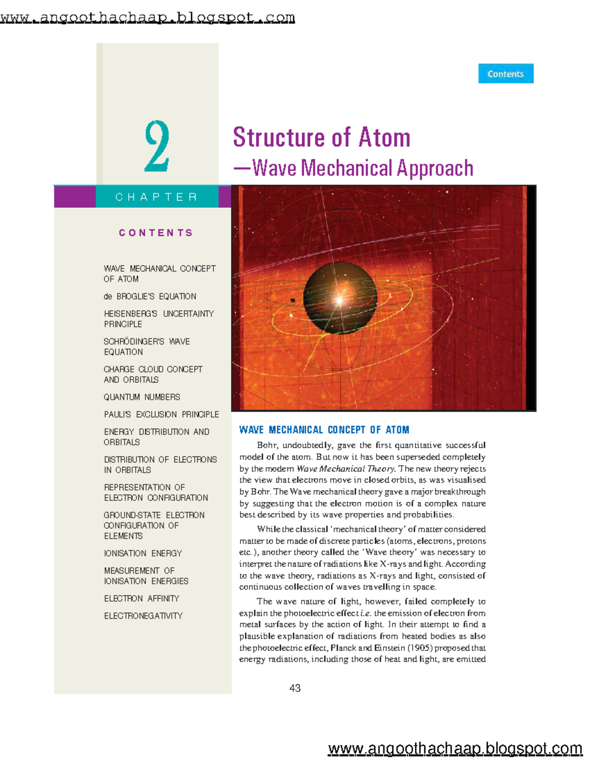 WAVE MECHANICAL CONCEPT OF ATOM de BROGLIE’S EQUATION HEISENBERG’S ...