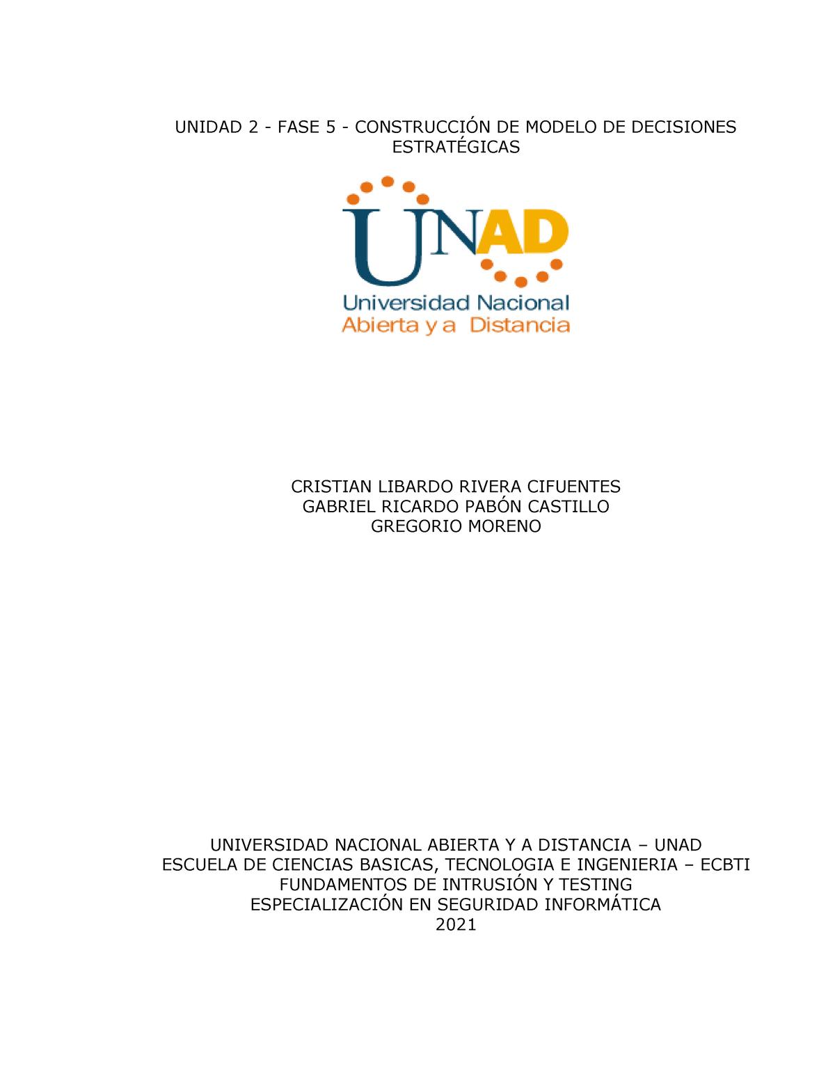 Unidad Fase5 Estrategia y Gobierno Corporativo - Revisado Final - UNIDAD 2  - FASE 5 - CONSTRUCCIÓN - Studocu