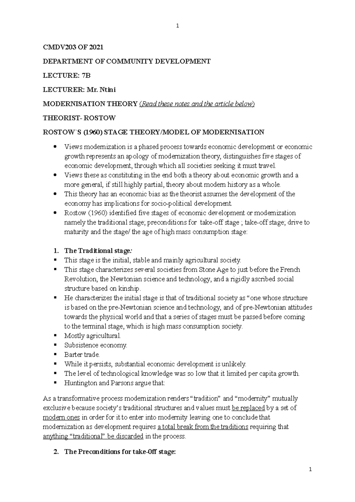 CMDV203 OF 2021 Lecture 7B - 1 CMDV203 OF 2021 DEPARTMENT OF COMMUNITY ...