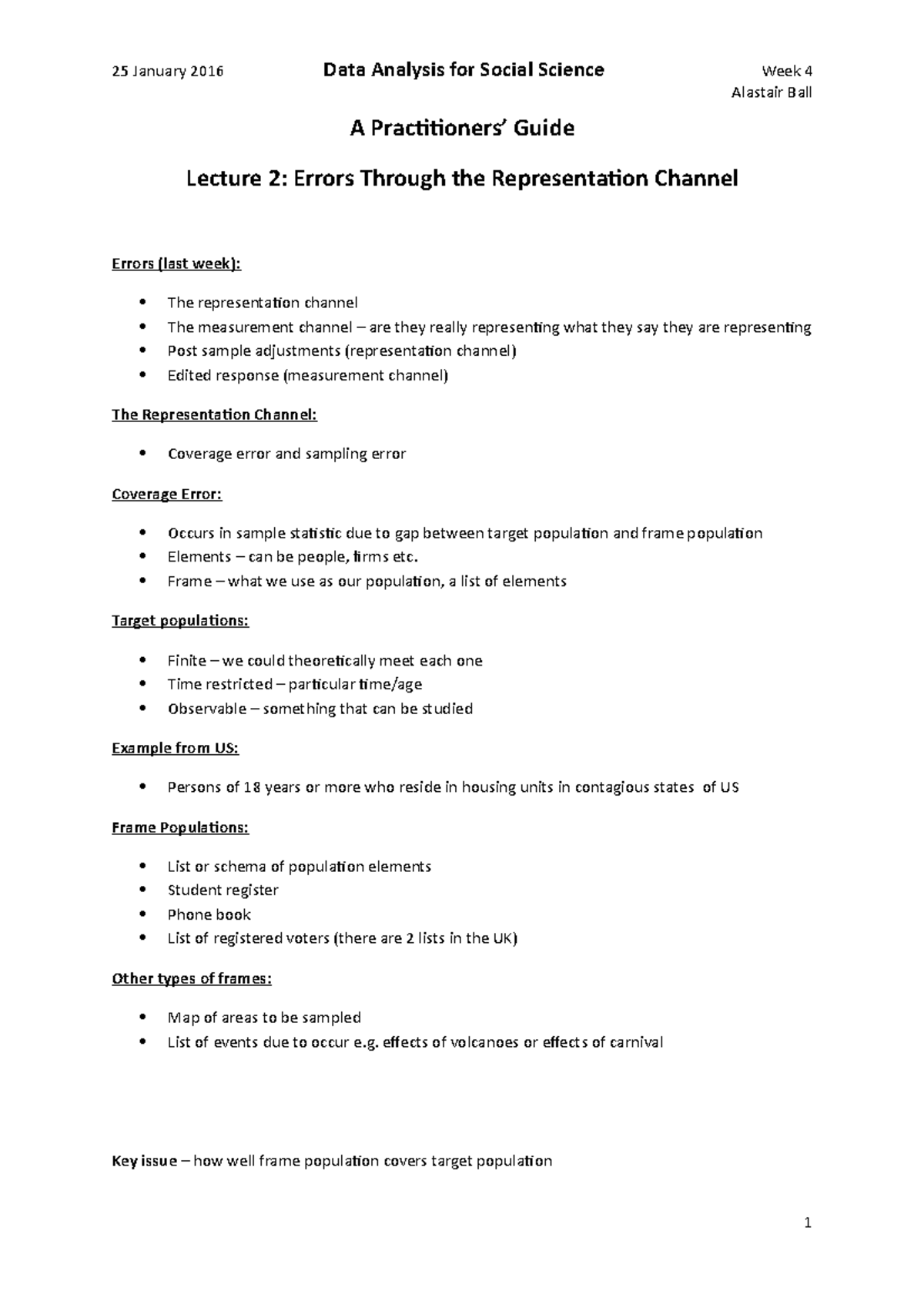 Wk 4 Data Analysis For Social Science - 25 January 2016 Data Analysis ...