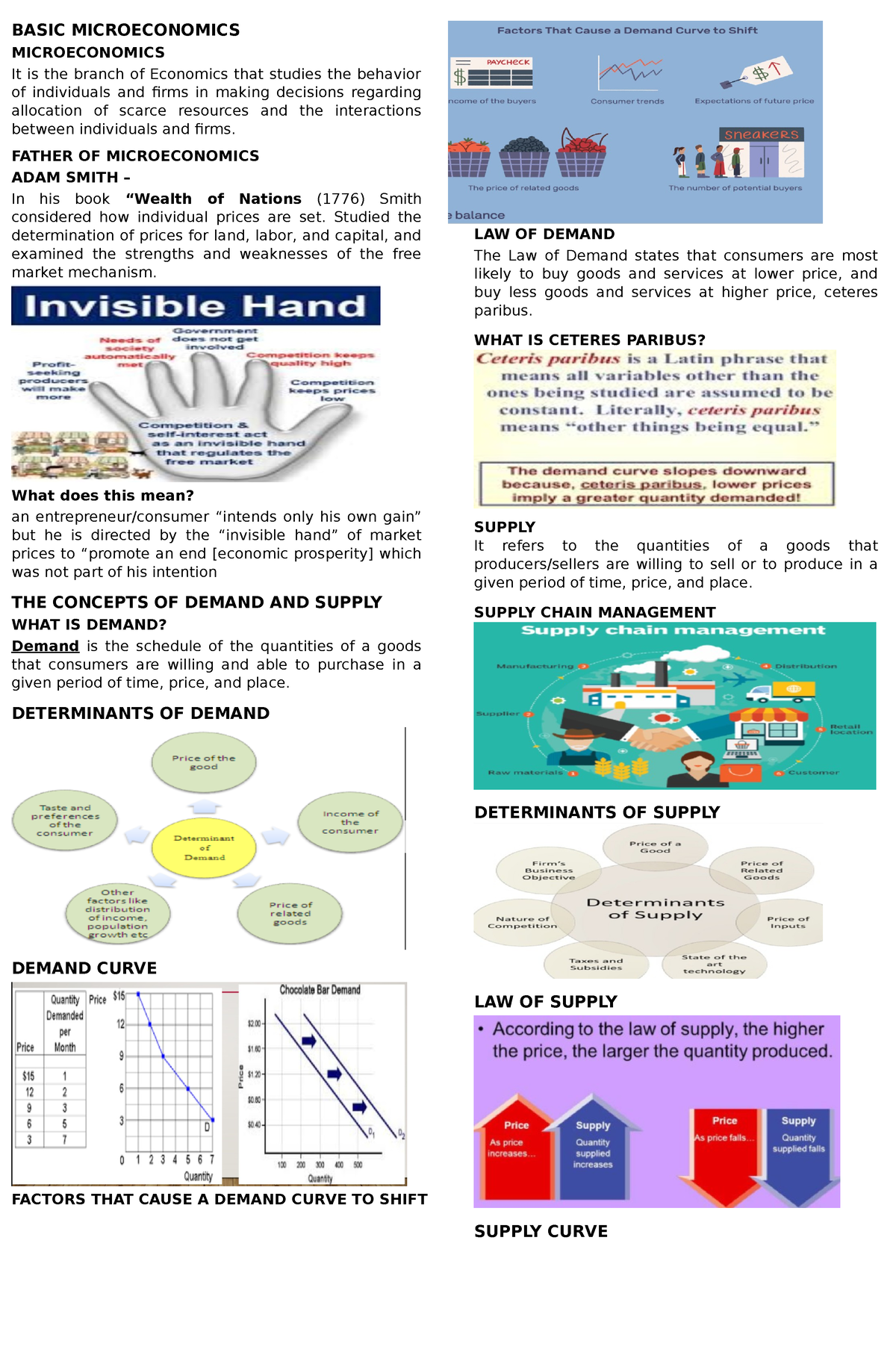 Basic- Microeconomics - BASIC MICROECONOMICS MICROECONOMICS It Is The ...