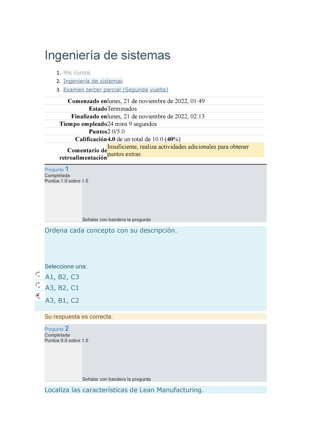 Examen S3 Ing Sistemas - Suerte - Ingeniería De Sistemas Mis Cursos ...