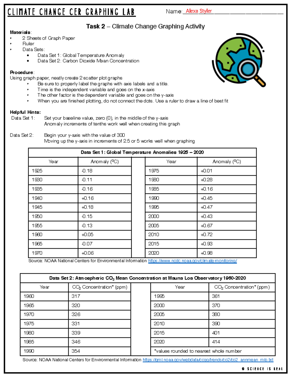 Kami Export - Alexa Styler - Climate Change CERGraphing Lab Activity ...