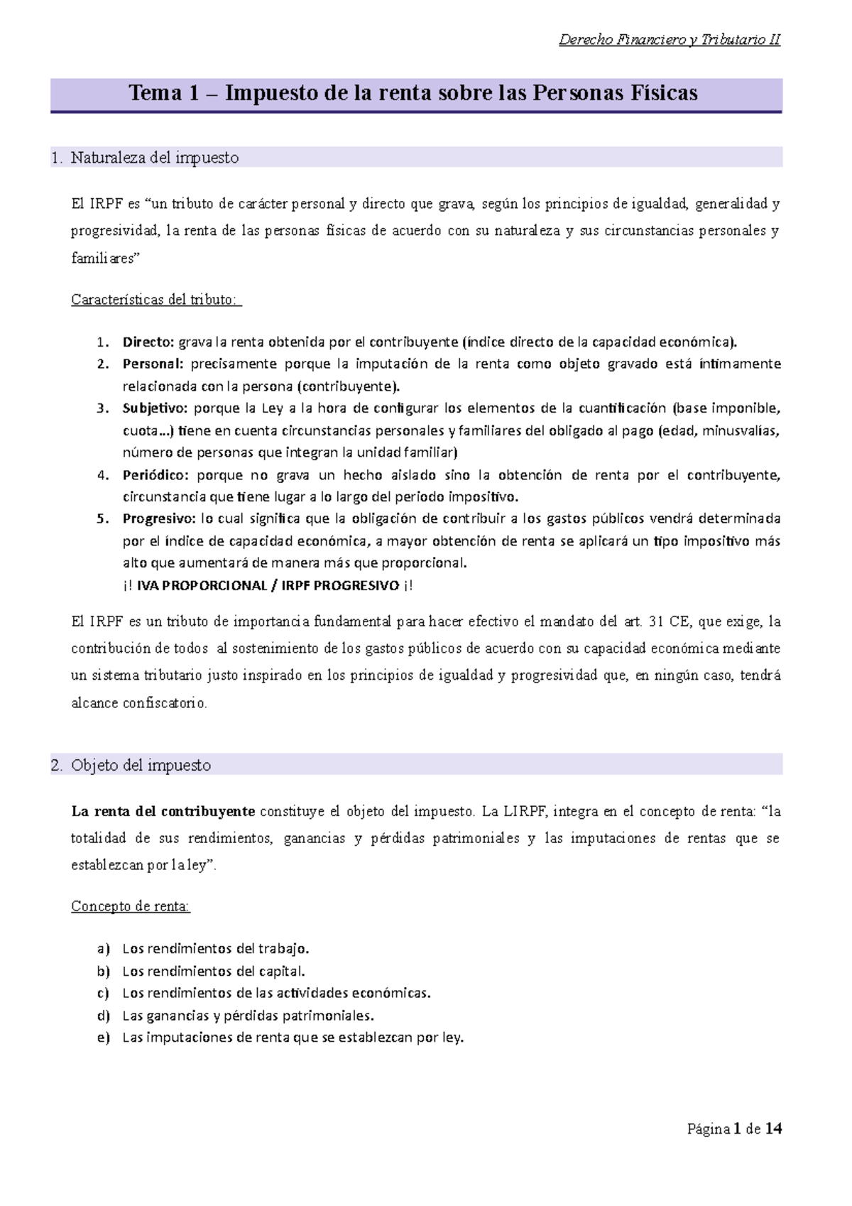 Capítulo I Impuesto de la Renta sobre las Personas Físicas (Parte I ...