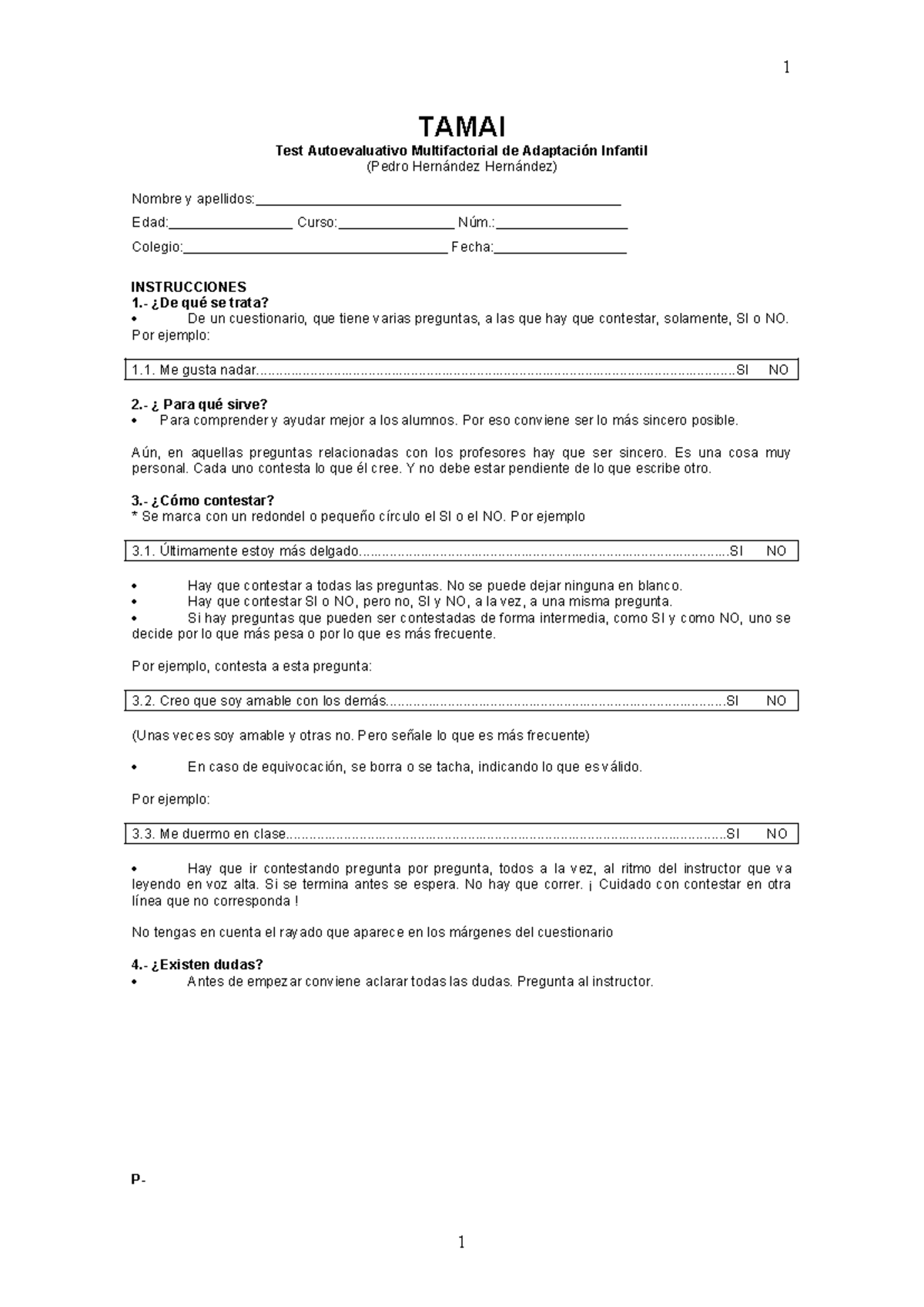 47968873- Tamai - TAMAI Test Autoevaluativo Multifactorial de ...