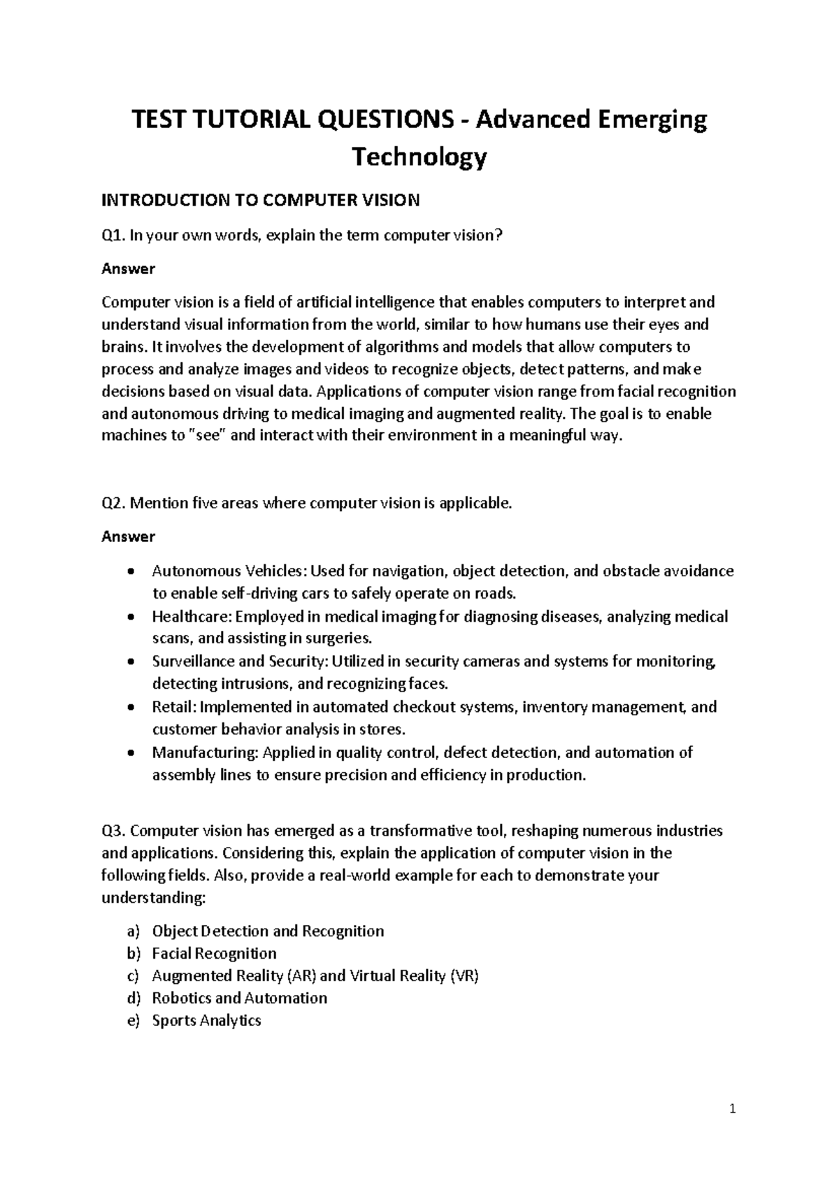 CES118G - TEST Tutorial Questions 01 - TEST TUTORIAL QUESTIONS ...