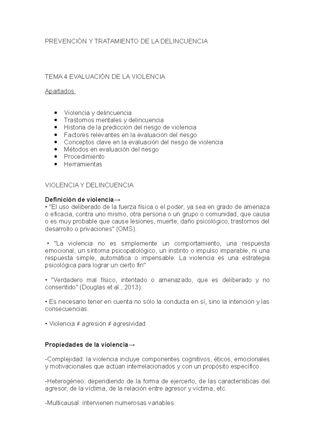 Prevencion y tretamiento tema 4 (im) - PREVENCIÓN Y TRATAMIENTO DE LA ...