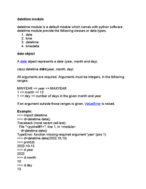 Basic Python Notesby Payal - Page No. 1 Date Modules Comments and Pip ...