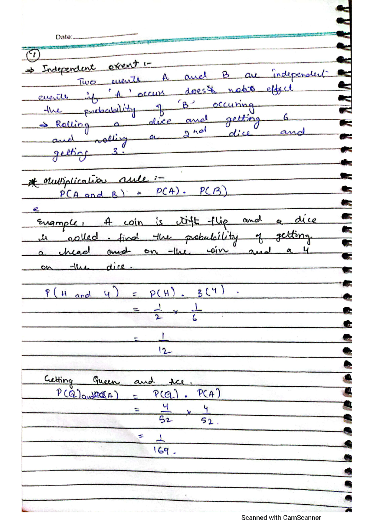 Probability notes of random variable - Probability in Engineering - Studocu