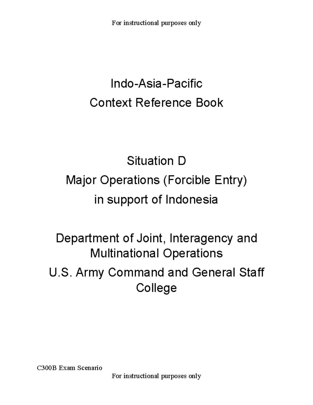 C300 Exam Situation D - yes - C300B Exam Scenario Indo-Asia-Pacific ...